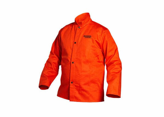 Bright FR Cloth Welding Jacket - Safety Orange