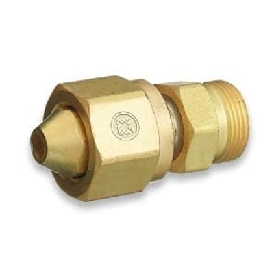 Brass Cylinder Adaptors, From CGA-300 Commercial Acetylene To CGA-520