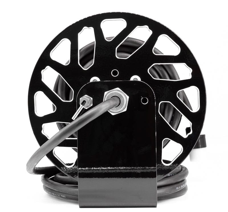 Load image into Gallery viewer, BadAssReels Triton Black Extension Extension Cord Reel
