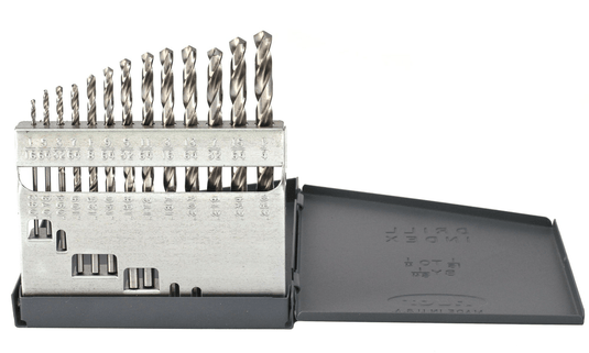 13PC DRILL BIT SET BRIGHT 1/16-1/4 BY 64ths200B13@weldshopsupply