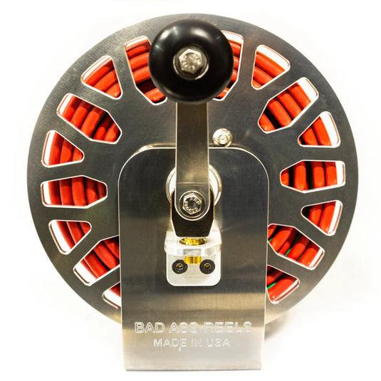 badassreel hose reel for welding rig, made in the usa