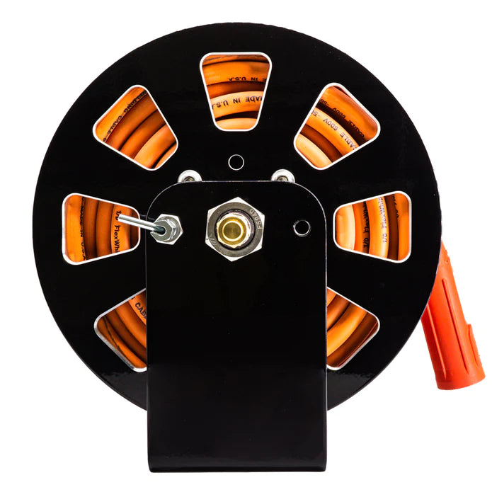 Black 8 Slot Hose & Cable Reels