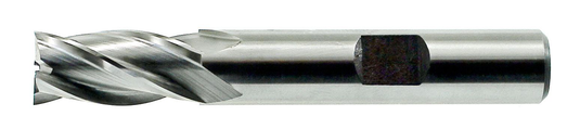 1/4, Four Flute Single End End-Mill 3/8