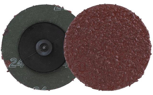 Walter 09D105 2" 50 Grit SPINLOCK™ Aluminum Oxide Resin Fiber Flap Disc (25 Pack)