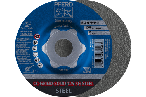 PFERD Grinding disc, CC-GRIND®-SOLID, 5