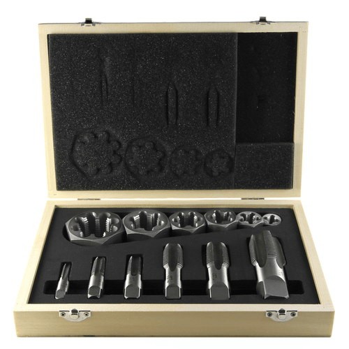 IMPORT CARBON 12 PC. NPT PIPE SET2700C12@weldshopsupply