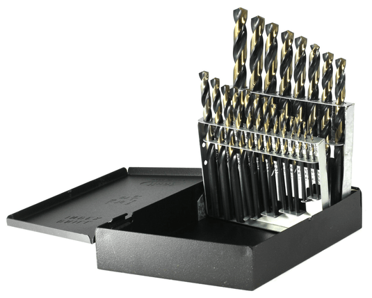 21PC DRILL SET 1/16-1/4 BY 64ths 9/32-1/2 BY 32nd400HDE21V@weldshopsupply