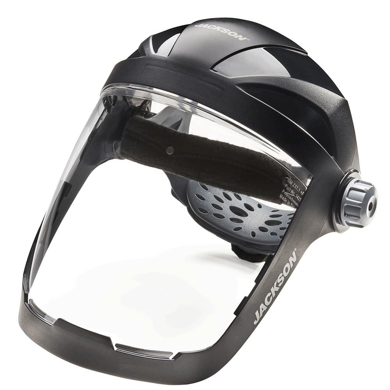 Load image into Gallery viewer, Quad™ 500 Series Face Shield - Chin and Side Guard - Ratcheting - Polycarbonate - Clear - Anti-Fog14220@weldshopsupply
