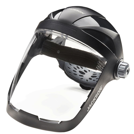 Quad™ 500 Series Face Shield - Chin and Side Guard - Ratcheting - Polycarbonate - Clear - Anti-Fog14220@weldshopsupply