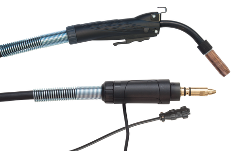 250 Amp MIG Gun with Bernard® Traditional Style Consumables, 15ft. cable, for Miller® Machines