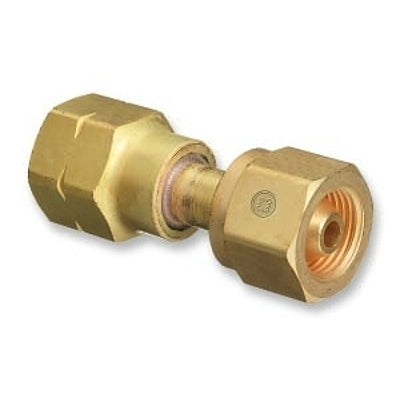 Brass Cylinder Adaptors, CGA-300 Commercial Acetylene To CGA-510 POL Acetylene