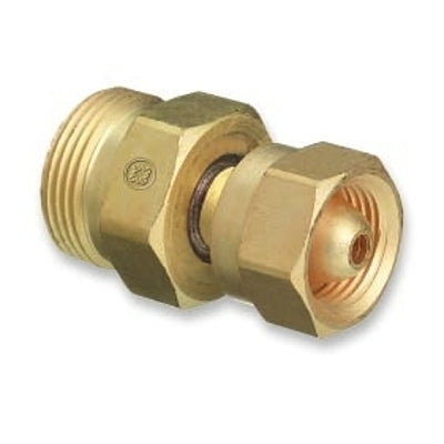 Brass Cylinder Adaptor, CGA-200 MC Acetylene x CGA-520 B Tank