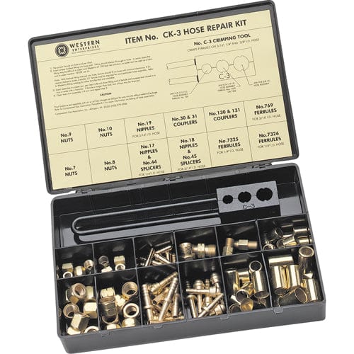 Hose Repair Kit, A-Size/B-Size Fittings, 3/16 in Hose ID, Hammer-Strik