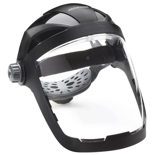 Quad™ 500 Series Face Shield - Chin and Side Guard - Ratcheting - Polycarbonate - Clear - Anti-Fog14220@weldshopsupply