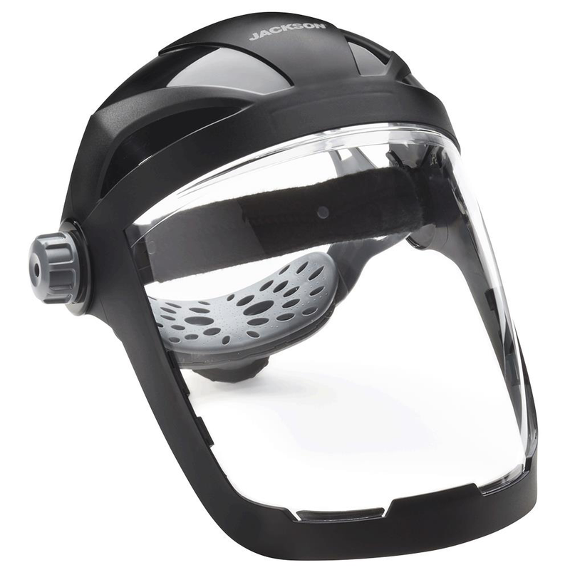 Load image into Gallery viewer, Quad™ 500 Series Face Shield - Chin and Side Guard - Ratcheting - Polycarbonate - Clear - Anti-Fog14220@weldshopsupply
