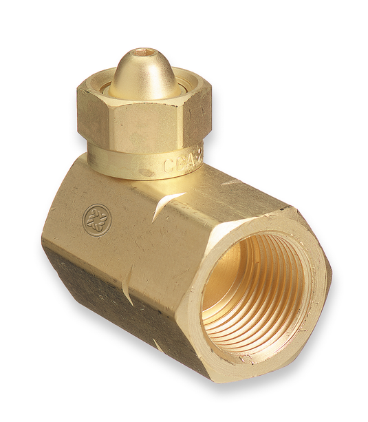 CGA-200 to 90 CGA-510 cylinder adaptor321@weldshopsupply