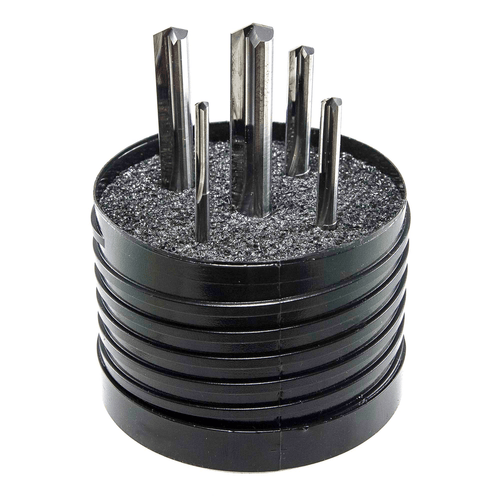 5pc Straight Flute Drill Set in Plastic Index710A5@weldshopsupply