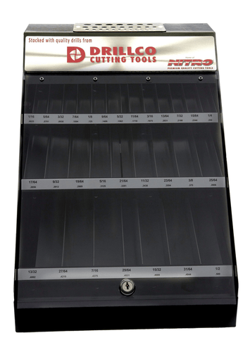 540PC FRACTIONAL SIZES DRILL DISPLAY SET300C540C@weldshopsupply