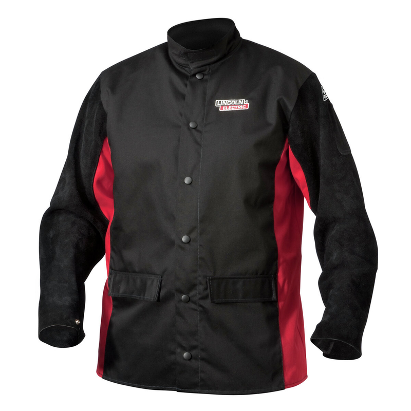 Load image into Gallery viewer, Shadow Split Leather Sleeved Welding Jacket - 5XLK2986-5XL@weldshopsupply
