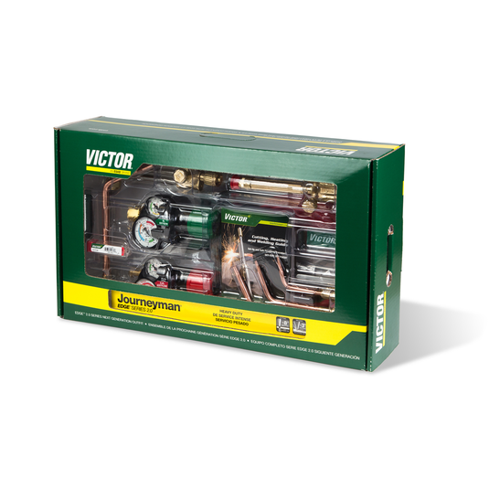 Victor®Journeyman® EDGE™ 2.0 Heavy Duty Acetylene Cutting/Heating/Welding Outfit CGA-3000384-2100@weldshopsupply