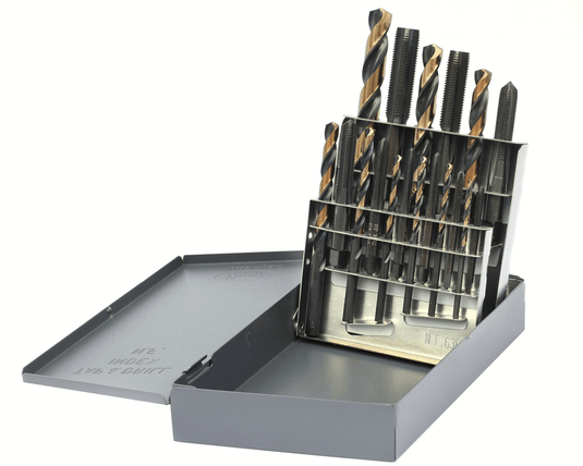 18PC UNF TAP & DRILL SET 400N DRILLS 2000N TAPS400NF2018@weldshopsupply
