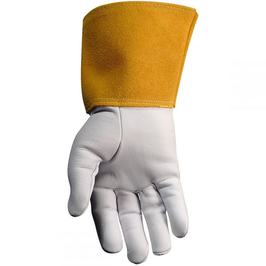 Caiman 1600-Goat Grain Unlined 4in Cuff TIG Welding Gloves