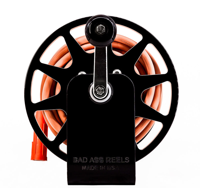 Load image into Gallery viewer, BadAssReels Independence Black Welding Cable Reel
