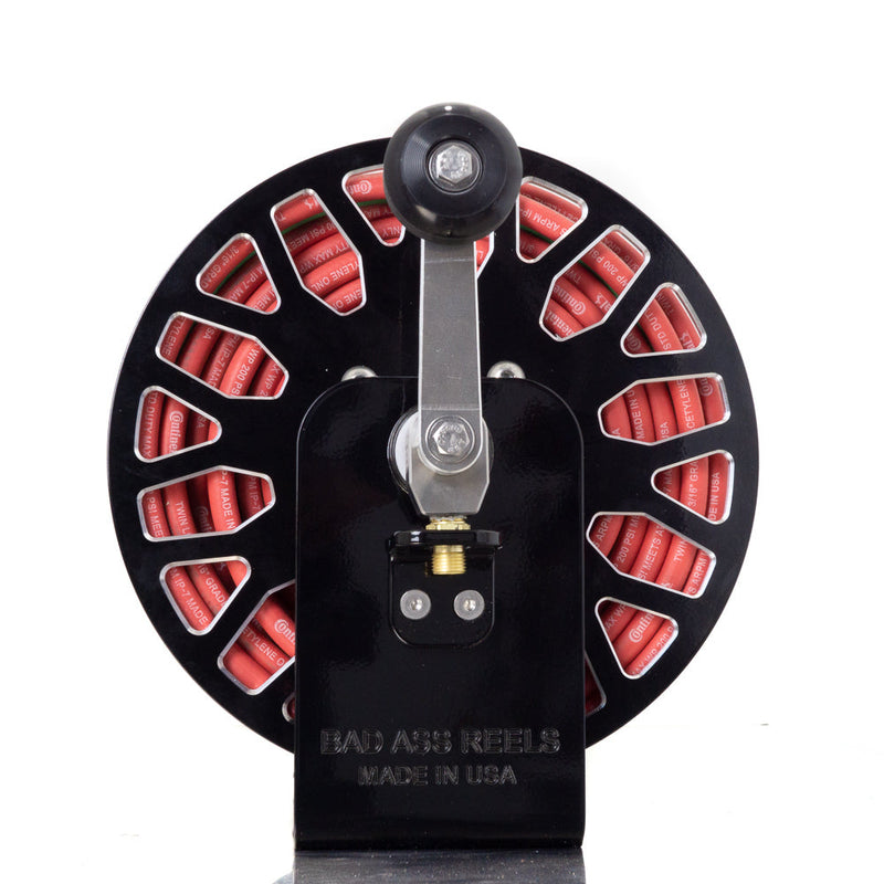 Load image into Gallery viewer, BadAssReel FF19 Black Cutting Torch Hose Reel for Oxygen Acetylene Gas
