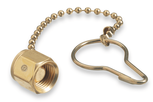 Two Piece Chain And Plug, 9/16"-18 RH Female Nut and Plug927@weldshopsupply