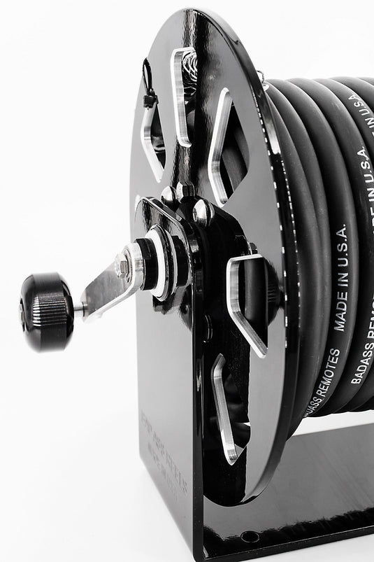 BadAssReels 8 Slot Black Extension Cord Reel