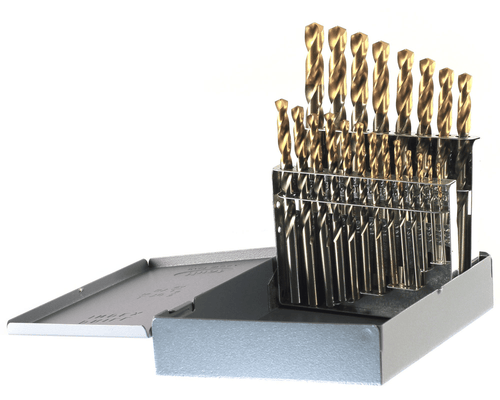 21PC TiN Tipped Drill Set 1/16-3/8 BY 64ths450T21@weldshopsupply