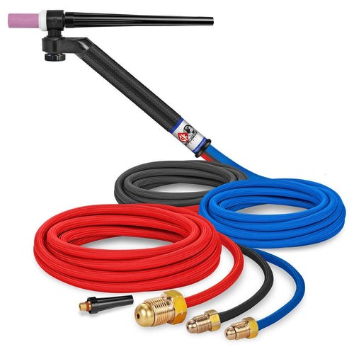 CK Worldwide TIG Torch FL230 - Water Cooled 2 Series (CK-FL2312SF) w/ 12.5' Super Flex Hose