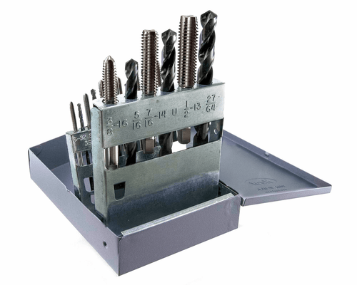 18PC UNF TAP DRILL SET 200 DRILLS 2000 TAPS200F2018@weldshopsupply