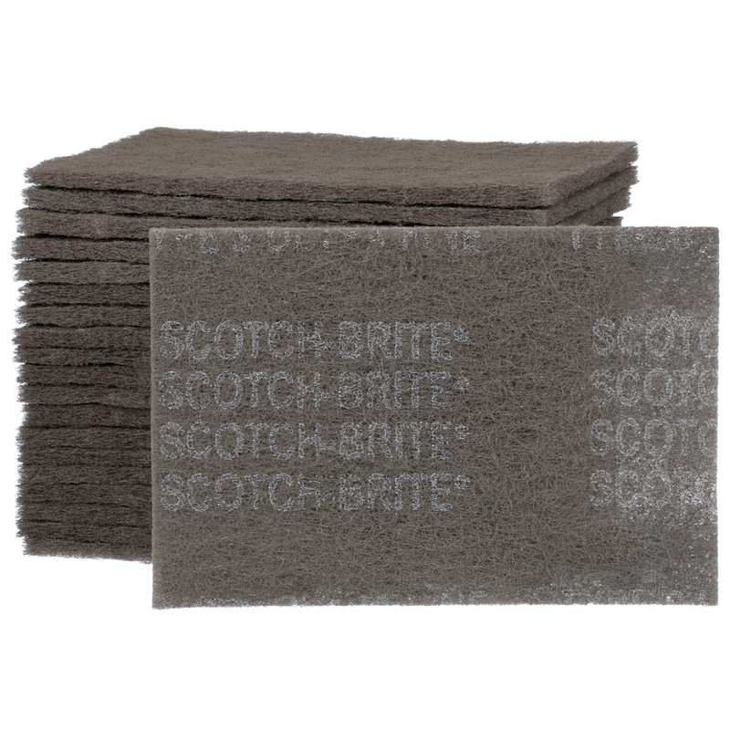 Load image into Gallery viewer, Scotch-Brite Hand Pad 7448, HP-HP, SiC Ultra Fine, Gray, 6 in x 9 in, 20/Carton, 60 ea/Case7100089226@weldshopsupply
