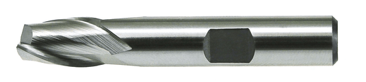 7/16, Two Flute Single End End-Mill 3/8