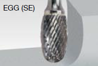 Load image into Gallery viewer, Walter 01V028 Tungsten Carbide Egg Burr, 1/4&quot; Shank Dia., 1/2&quot; Dia. x 7/8&quot; Length, SE-5 (1 Burr)
