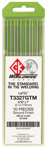Load image into Gallery viewer, CK Worldwide T1167GTM LaYZr Tungsten Electrode 1/16
