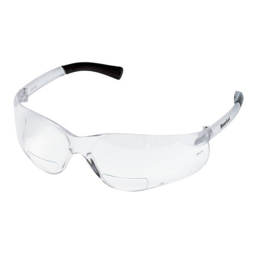 BKH10 MCR BearKat® BK1 Series Bifocal Readers Safety Glasses 1.0 Diopter, Clear Lens