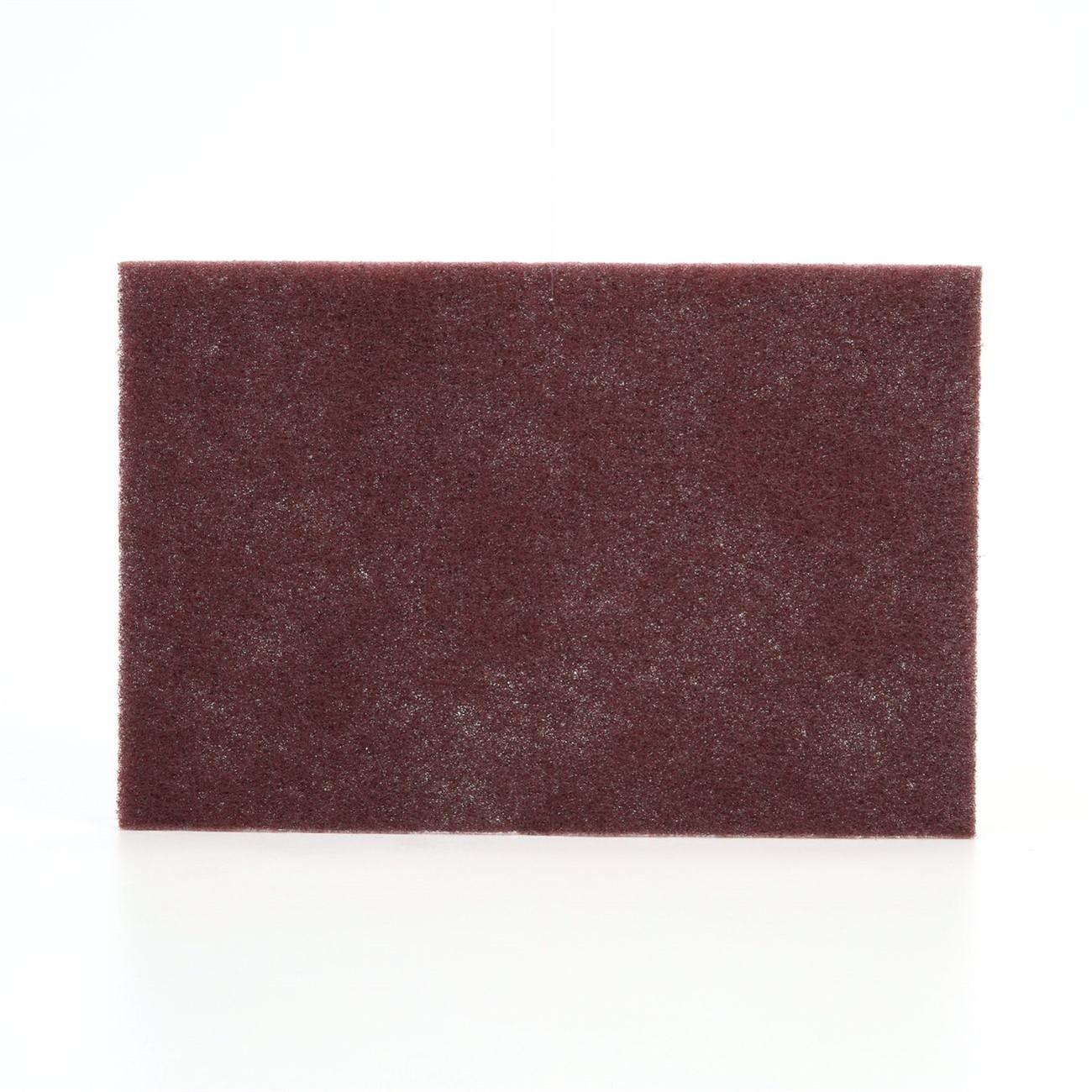 48011 04229 3M Scotch Brite Hand Pads 7447B Maroon 6 x 9