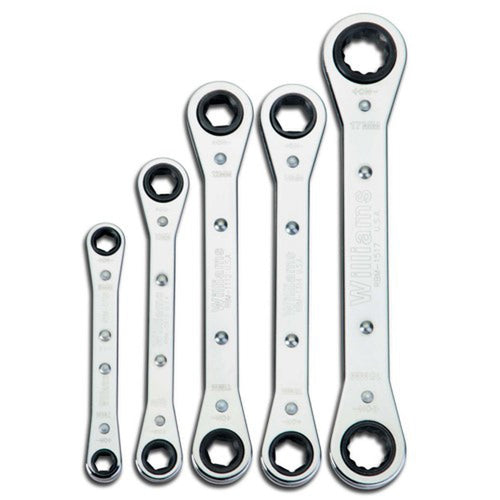 Williams 5 Piece Ratcheting Box Wrench set, SAE