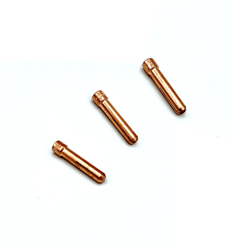 Load image into Gallery viewer, CK Stubby Split Collets for 17/18/26 Style Torches (Assorted Sizes 1/16, 3/32, 1/8) - 5 Pack
