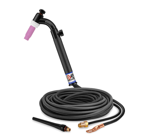 CK Worldwide 150A 17-Style 2-Piece TIG Torch w/ Valve and 25ft. SuperFlex Cable