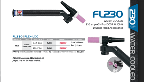 FL230 - Water Cooled FL230 | FLEX-LOC Torch package