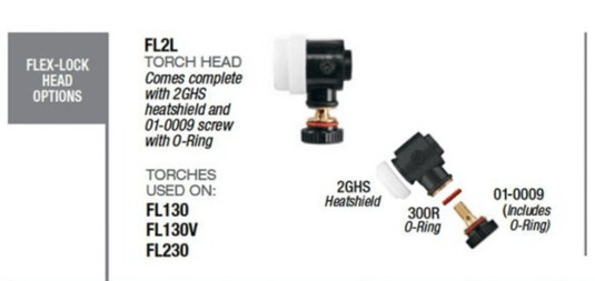 CK Worldwide | FL2L FlexLoc™ Head - Gas Cooled or Water Cooled - Convert your FL250 into a FL230