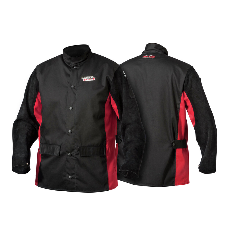 Load image into Gallery viewer, Shadow Split Leather Sleeved Welding Jacket - 5XLK2986-5XL@weldshopsupply
