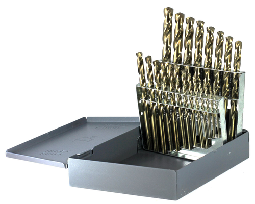 21PC IMPORT COBALT DRILL BIT SET 1/16-3/8 BY 64THS500E21@weldshopsupply