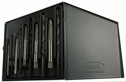 10PC SCREW EXTRACTOR SET WITH DRILLS9000EDS@weldshopsupply