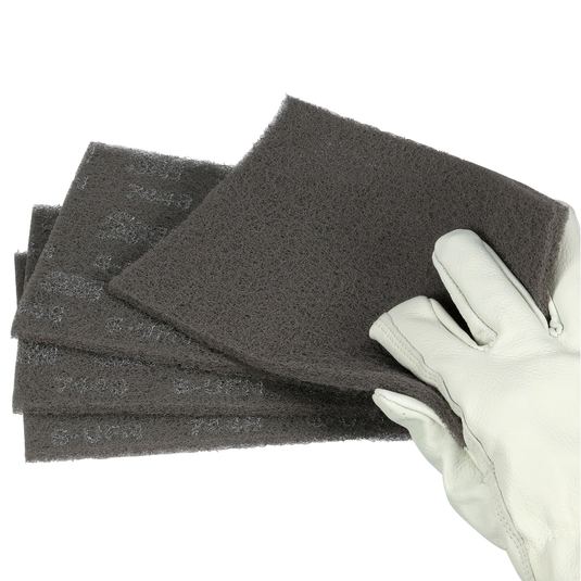 Scotch-Brite Hand Pad 7448, HP-HP, SiC Ultra Fine, Gray, 6 in x 9 in, 20/Carton, 60 ea/Case7100089226@weldshopsupply