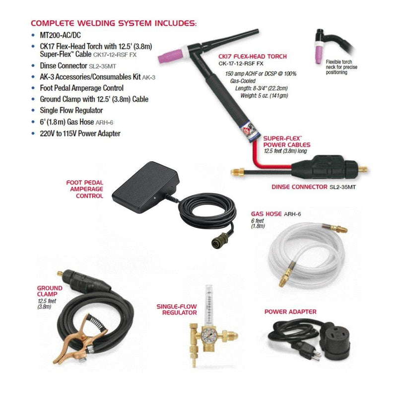 Load image into Gallery viewer, CK Worldwide TIG Welding System (MT200 AC/DC)
