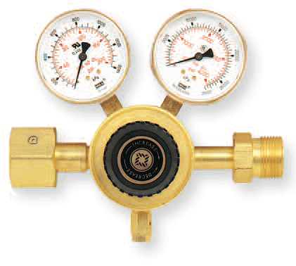 Argon, Nitrogen, Helium Cartridge Style Inline RegulatorRM-7-4@weldshopsupply